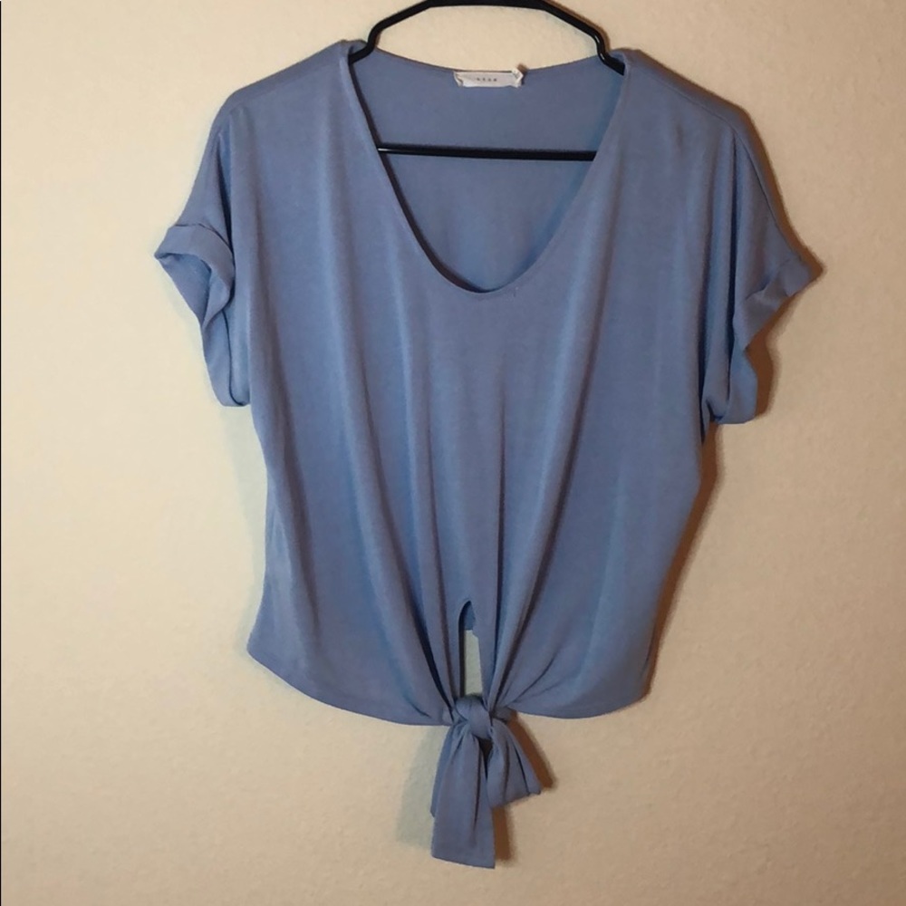 Lush tie front top